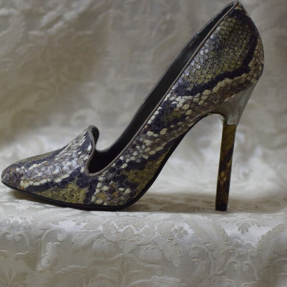 Worthington Snakeskin Heels Shoes Size 8 - Picture 4 of 11